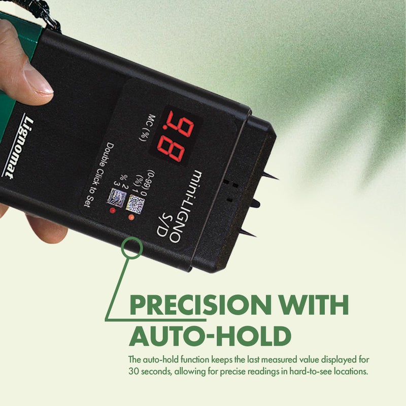 Lignomat Mini-Ligno S/D - Pin Moisture Meter - Mold Detector & Tester for Construction, Maintenance, Flooring, Water Damage - Humidity Detection & Moisture Meter for Wood, Wall, Drywall & Firewood - Image 2